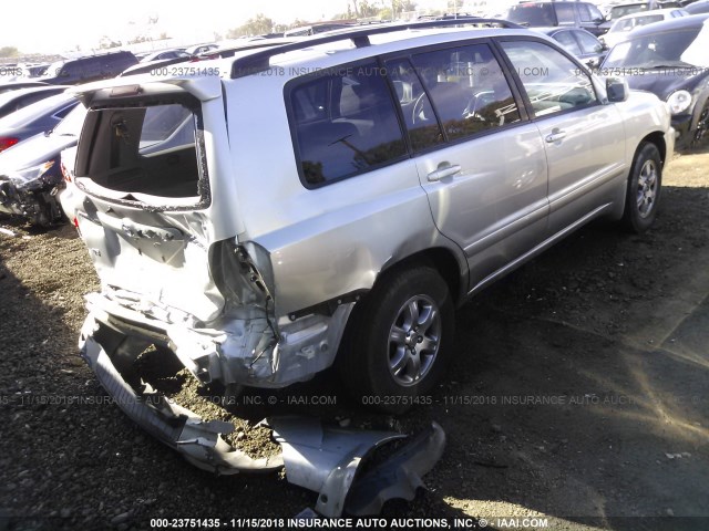 JTEDP21A760095001 - 2006 TOYOTA HIGHLANDER LIMITED SILVER photo 4