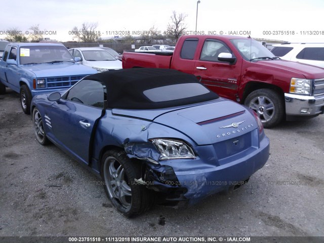 1C3AN65L55X053999 - 2005 CHRYSLER CROSSFIRE LIMITED BLUE photo 3