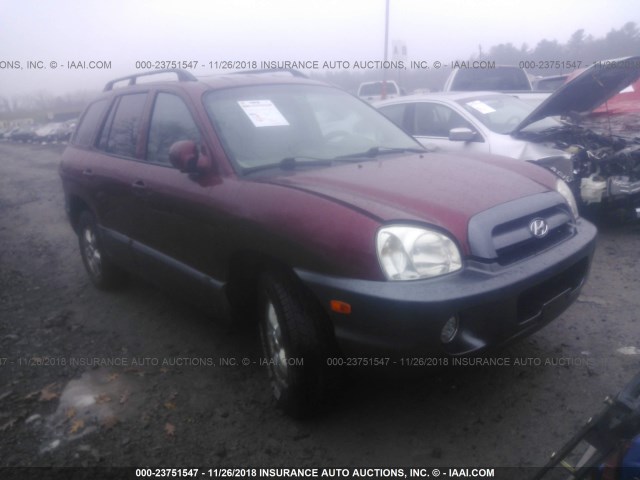 KM8SC73D95U866959 - 2005 HYUNDAI SANTA FE GLS/LX RED photo 1