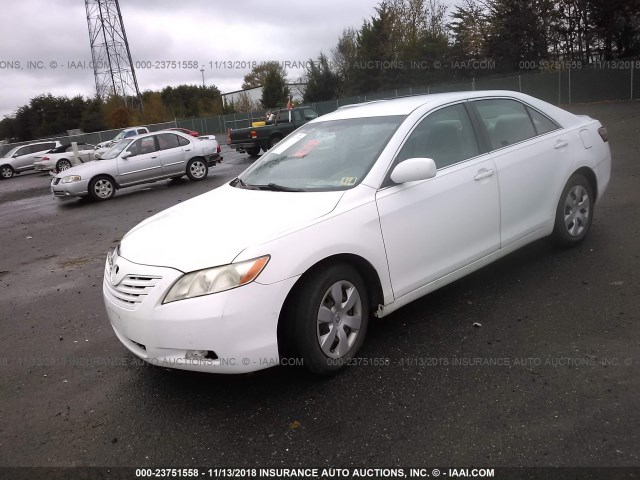 4T1BE46K38U747280 - 2008 TOYOTA CAMRY CE/LE/XLE/SE WHITE photo 2