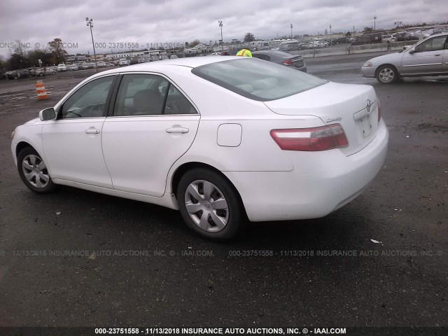 4T1BE46K38U747280 - 2008 TOYOTA CAMRY CE/LE/XLE/SE WHITE photo 3