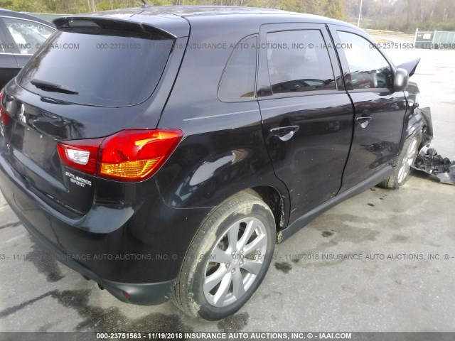 4A4AP3AU7FE057271 - 2015 MITSUBISHI OUTLANDER SPORT ES BLACK photo 4