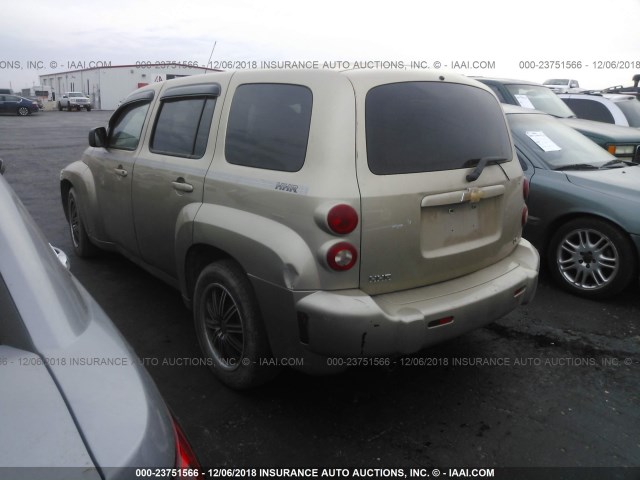 3GNDA13D38S643053 - 2008 CHEVROLET HHR LS Dorado foto 3
