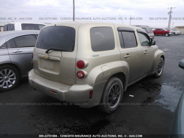 3GNDA13D38S643053 - 2008 CHEVROLET HHR LS Dorado foto 4