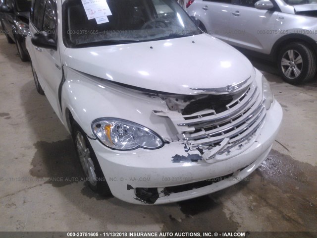 3A8FY68B26T238867 - 2006 CHRYSLER PT CRUISER LIMITED WHITE photo 6