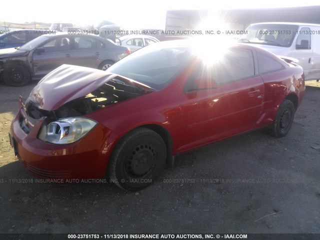 1G1AD1F53A7186801 - 2010 CHEVROLET COBALT 1LT RED photo 2