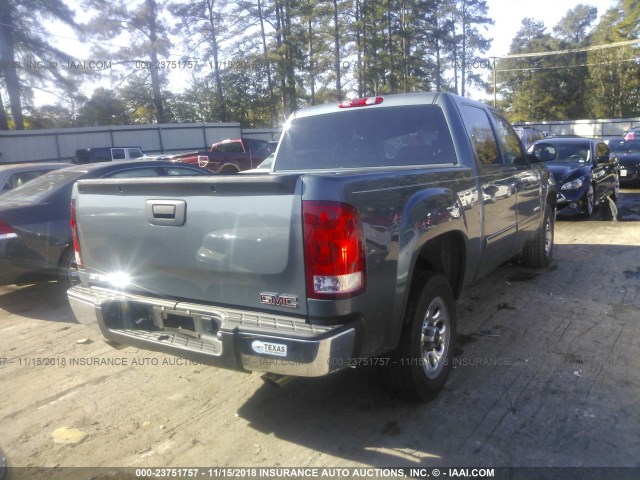 3GTP1UEA6CG227343 - 2012 GMC SIERRA C1500 SL BLUE photo 4