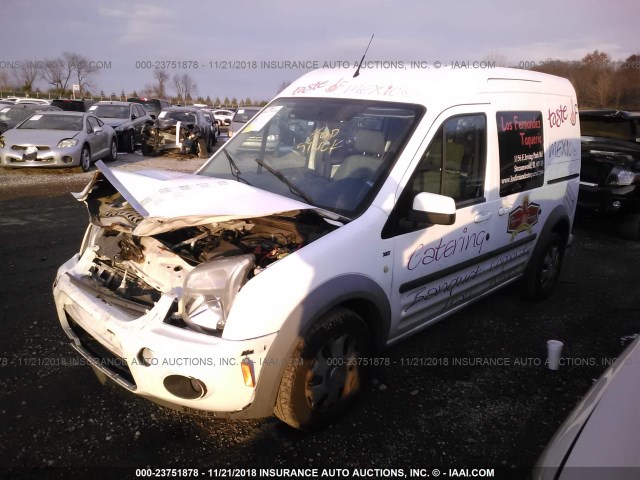 NM0KS9BN4BT059163 - 2011 FORD TRANSIT CONNECT XLT WHITE photo 2