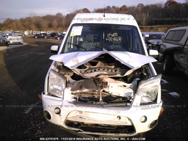 NM0KS9BN4BT059163 - 2011 FORD TRANSIT CONNECT XLT WHITE photo 6