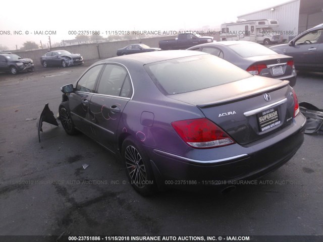 JH4KB16658C004218 - 2008 ACURA RL GRAY photo 3