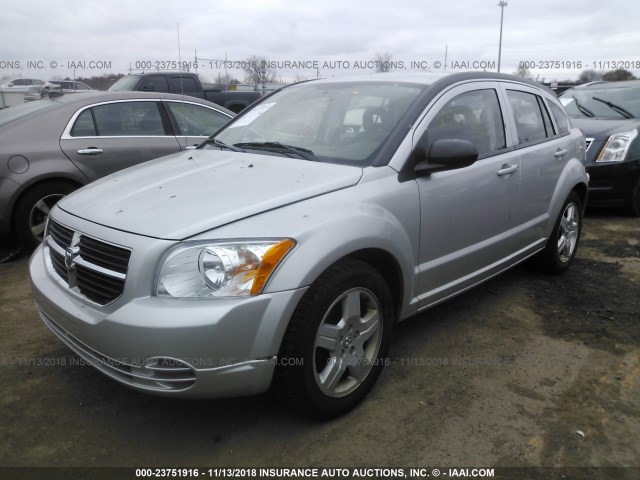 1B3HB48A69D118837 - 2009 DODGE CALIBER SXT SILVER photo 2