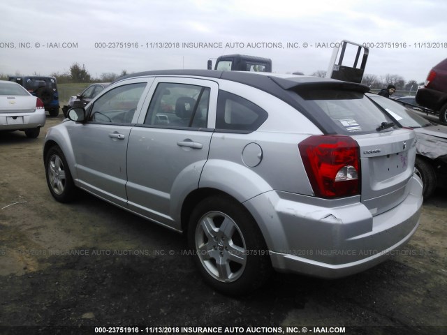 1B3HB48A69D118837 - 2009 DODGE CALIBER SXT SILVER photo 3