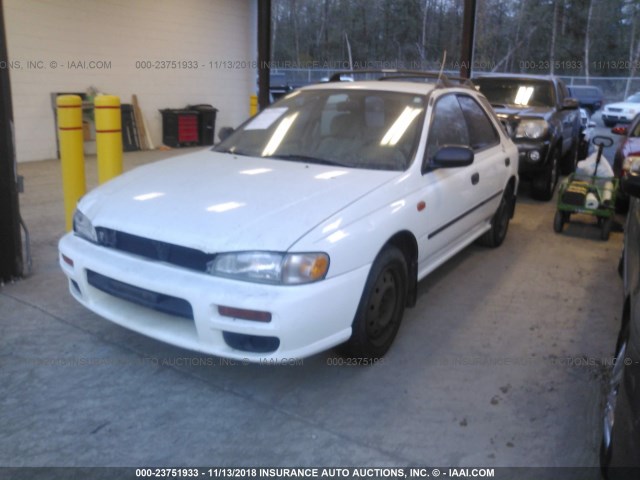 JF1GF4353WH811111 - 1998 SUBARU IMPREZA L WHITE photo 2