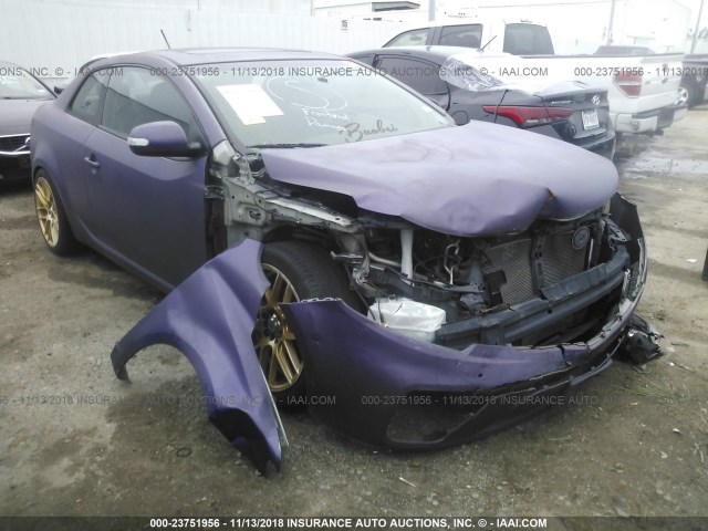 KNAFU6A23A5276711 - 2010 KIA FORTE EX PURPLE photo 1