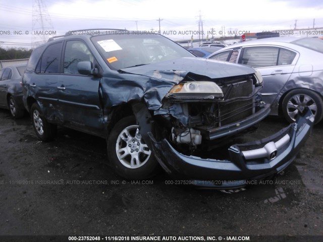 2HNYD18616H531504 - 2006 ACURA MDX TOURING BLUE photo 1