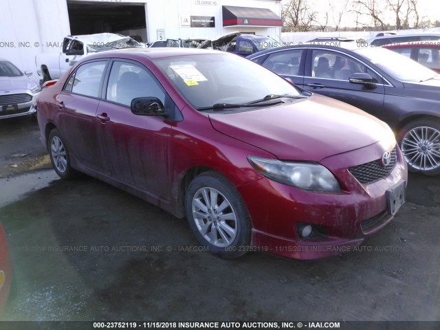 2T1BU4EE5AC445494 - 2010 TOYOTA COROLLA S/LE/XLE RED photo 1