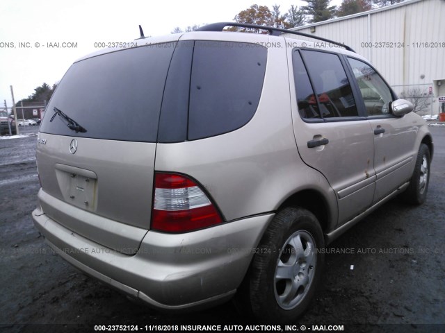 4JGAB54E42A298661 - 2002 MERCEDES-BENZ ML 320 GOLD photo 4