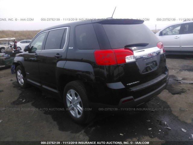 2GKALMEK7F6374705 - 2015 GMC TERRAIN SLE BLACK photo 3