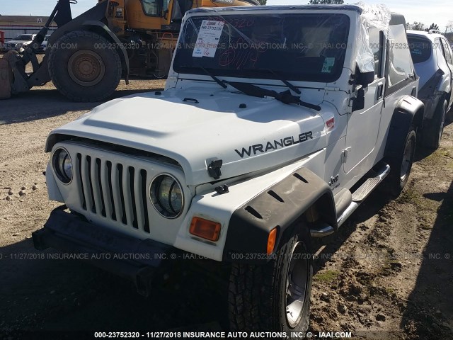 1J4FA44S55P358293 - 2005 JEEP WRANGLER / TJ UNLIMITED WHITE photo 2