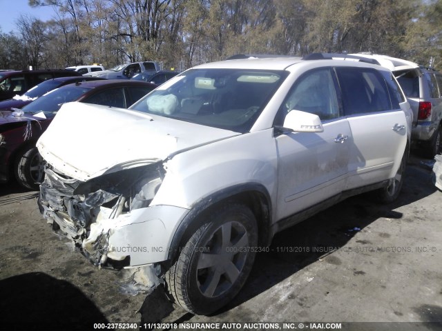 1GKKVRED6CJ342176 - 2012 GMC ACADIA SLT-1 WHITE photo 2