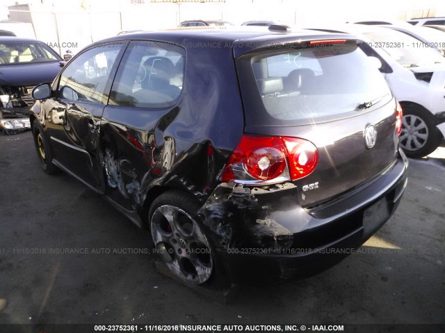 WVWFV71K46W121141 - 2006 VOLKSWAGEN NEW GTI BLACK photo 3