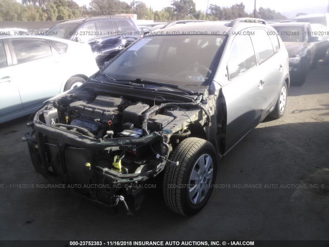 KMHDC8AE1AU073062 - 2010 HYUNDAI ELANTRA TOURING GLS/SE GRAY photo 2