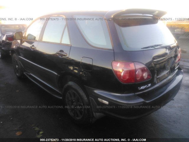 JT6HF10U5Y0130935 - 2000 LEXUS RX 300 BLACK photo 3