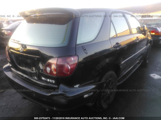 JT6HF10U5Y0130935 - 2000 LEXUS RX 300 BLACK photo 4