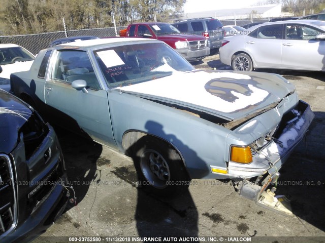 1G3GR11Y5HP340391 - 1987 OLDSMOBILE CUTLASS SUPREME  Light Blue photo 1