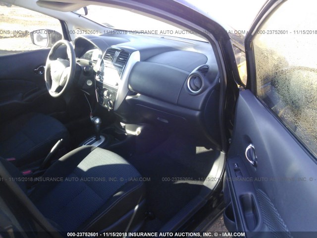 3N1CE2CP3HL368550 - 2017 NISSAN VERSA NOTE S/S PLUS/SV/SL/SR BLACK photo 5