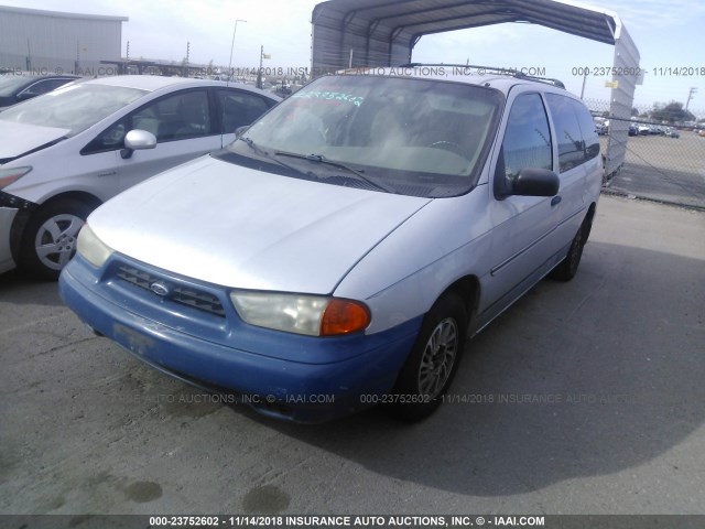 2FMZA5141WBE10053 - 1998 FORD WINDSTAR WAGON SILVER photo 2