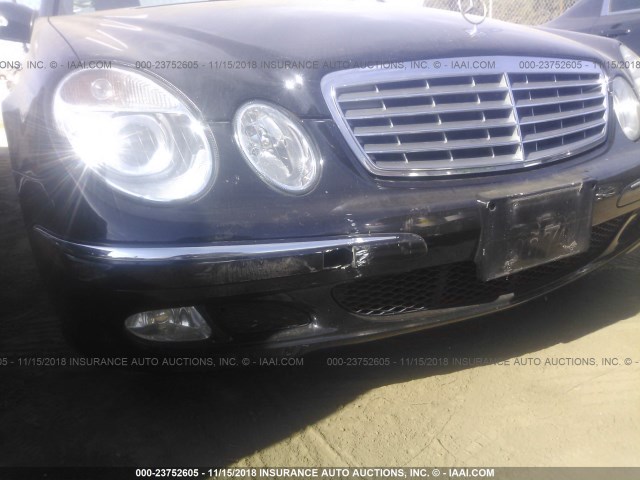 WDBUF65J84A391966 - 2004 MERCEDES-BENZ E 320 BLACK photo 6