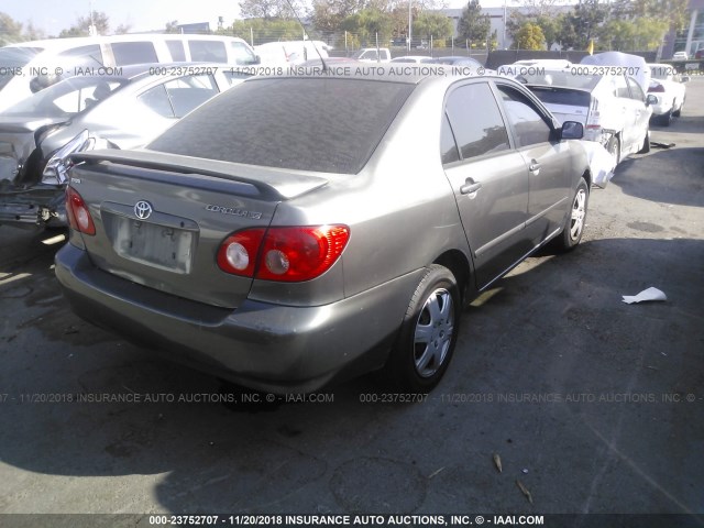 1NXBR32E15Z432116 - 2005 TOYOTA COROLLA CE/LE/S GRAY photo 4