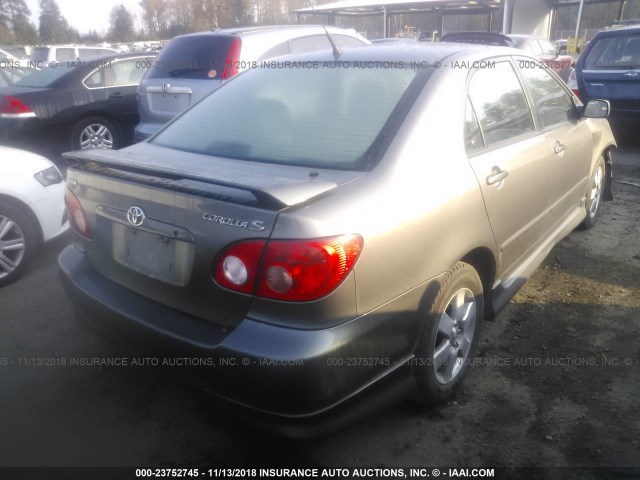 1NXBR30E06Z750829 - 2006 TOYOTA COROLLA CE/LE/S GOLD photo 4