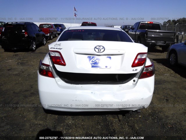 4T1BE46K09U894173 - 2009 TOYOTA CAMRY SE/LE/XLE WHITE photo 6