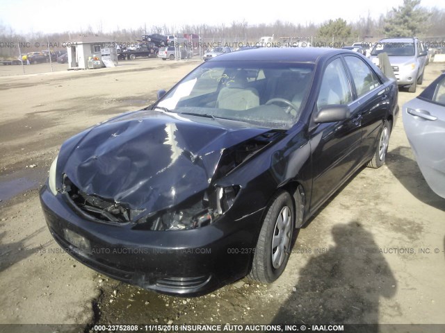 4T1BE32K54U321911 - 2004 TOYOTA CAMRY LE/XLE/SE BLACK photo 2