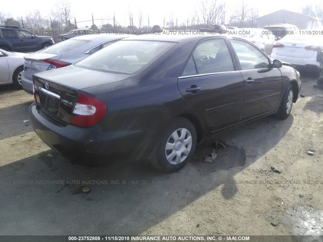 4T1BE32K54U321911 - 2004 TOYOTA CAMRY LE/XLE/SE BLACK photo 4