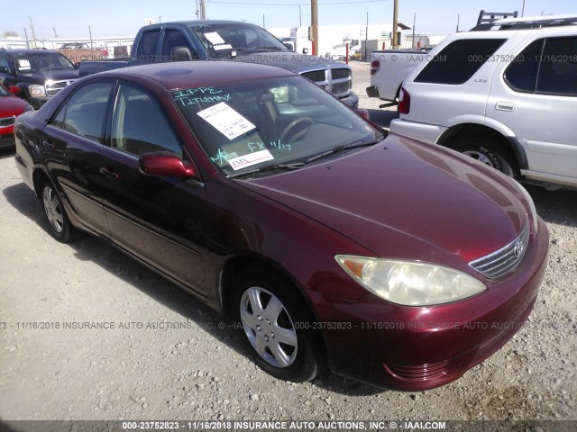 4T1BE32K05U103375 - 2005 TOYOTA CAMRY LE/XLE/SE RED photo 1