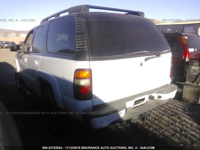 1GNEK13T33R142667 - 2003 CHEVROLET TAHOE K1500 WHITE photo 3