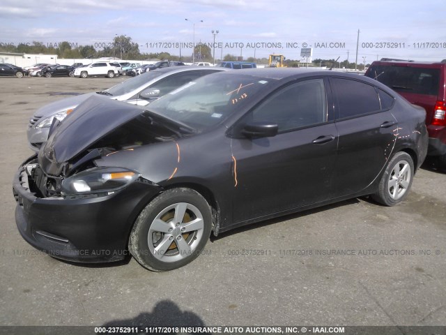 1C3CDFBB8FD252734 - 2015 DODGE DART SXT GRAY photo 2