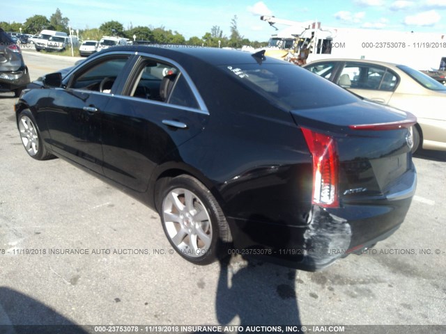 1G6AG5RX5E0117869 - 2014 CADILLAC ATS BLACK photo 3