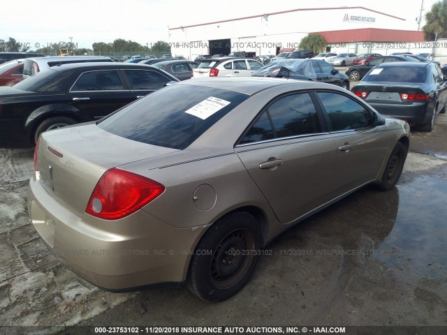 1G2ZF57B384127747 - 2008 PONTIAC G6 VALUE LEADER/BASE GOLD photo 4