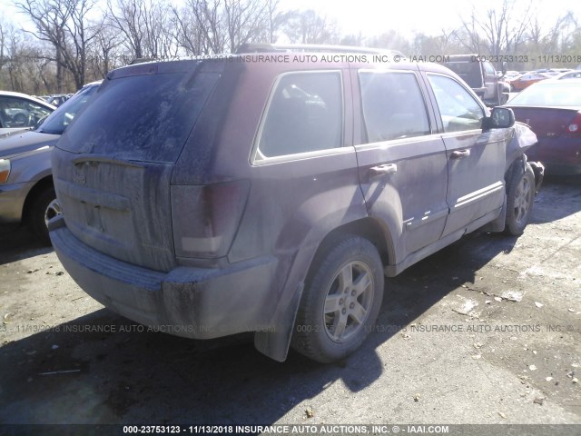 1J8GR48K07C568980 - 2007 JEEP GRAND CHEROKEE LAREDO/COLUMBIA/FREEDOM BURGUNDY photo 4