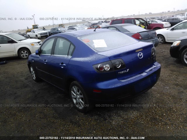 JM1BK323071685813 - 2007 MAZDA 3 S BLUE photo 3