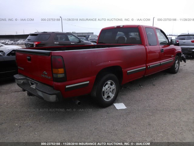 1GCEC19T2XE226957 - 1999 CHEVROLET SILVERADO C1500 RED photo 4