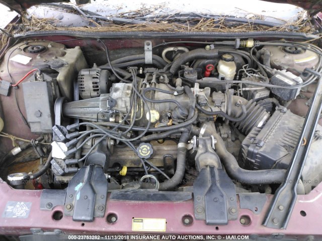 1G2WR5217YF267474 - 2000 PONTIAC GRAND PRIX GTP MAROON photo 10