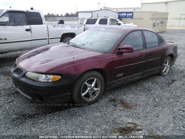 1G2WR5217YF267474 - 2000 PONTIAC GRAND PRIX GTP MAROON photo 2