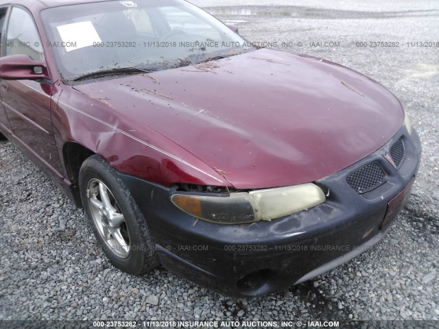 1G2WR5217YF267474 - 2000 PONTIAC GRAND PRIX GTP MAROON photo 6