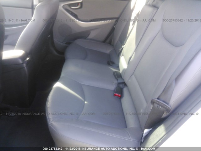 KMHDH4AE1DU992557 - 2013 HYUNDAI ELANTRA GLS/LIMITED SILVER photo 8