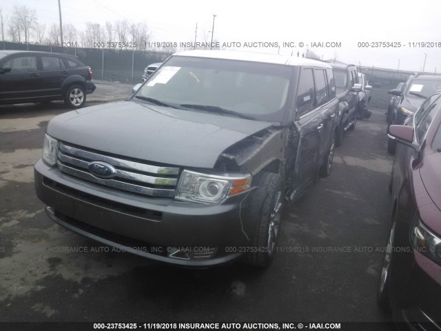 2FMHK6DC0ABA24847 - 2010 FORD FLEX LIMITED GRAY photo 2